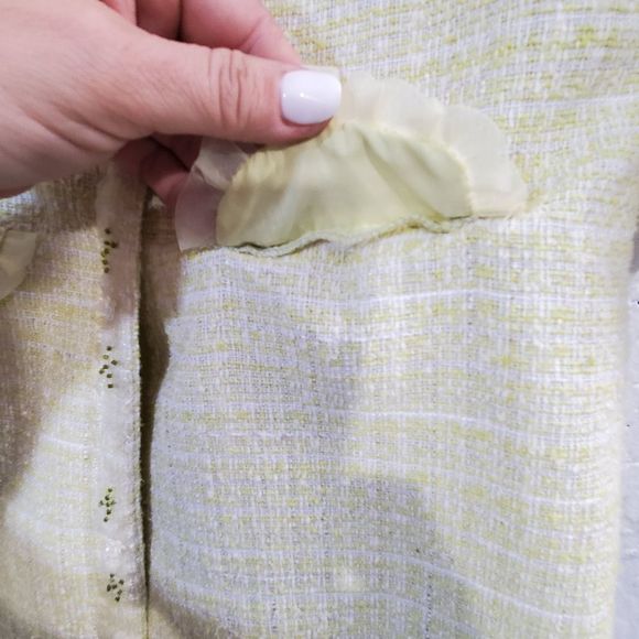 Biscotti Collezioni yellow blend tweed fashipn toddler coat size 6 - Picture 11 of 16